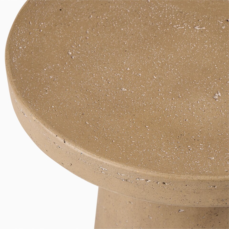 Textured Concrete Outdoor Side Table (46 cm)
